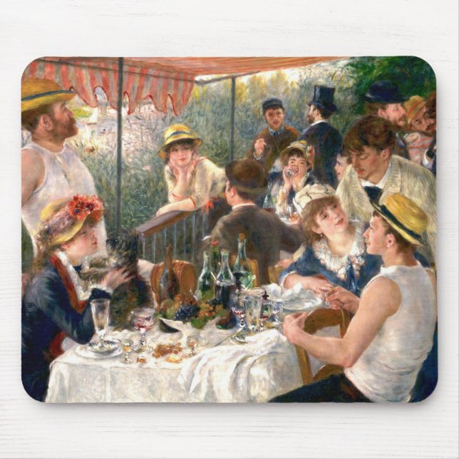Alfombrilla De Ratón Fiesta de Renoir French Luncheon Boating (Frente)