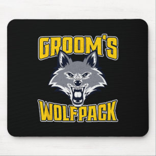 Alfombrilla De Ratón Fiesta de Soltero Divertida del Novio Wolfpack Bod