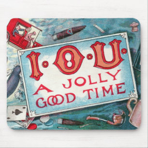 Alfombrilla De Ratón Fiesta de Vicios Antiguos, Juegos de Azar, Bebida,