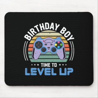 Alfombrilla De Ratón Fiesta de videojuegos de Level Up Birthday Boy par