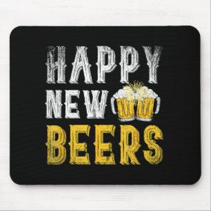 Alfombrilla De Ratón Fiesta Feliz de Cerveza de Año Nuevo