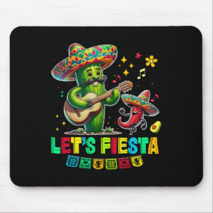 Alfombrilla De Ratón Fiesta México Fiesta Taco guitarra Cactus Cinc