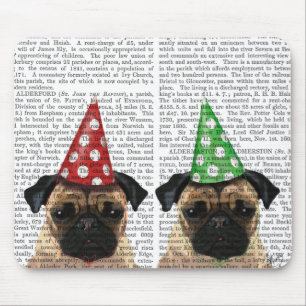 Alfombrilla De Ratón Fiesta Pugs Pair