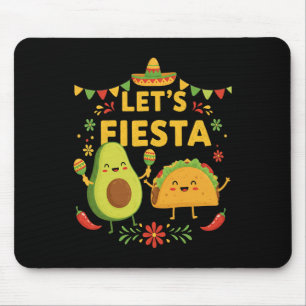 Alfombrilla De Ratón Fiesta Taco Aguacate Funny Cinco De Mayo Mexicano