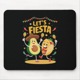 Alfombrilla De Ratón Fiesta Taco Aguacate Funny Cinco De Mayo Mexicano