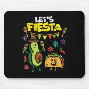 Alfombrilla De Ratón Fiesta Taco Aguacate Funny Cinco De Mayo Mexicano