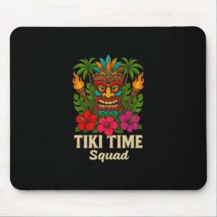 Alfombrilla De Ratón Fiesta Tropical Hawaiana del Equipo Tiki Time