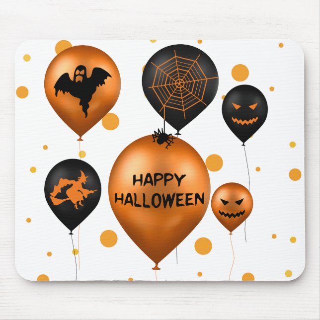 Alfombrilla De Ratón Fiestas de Halloween felices (Frente)