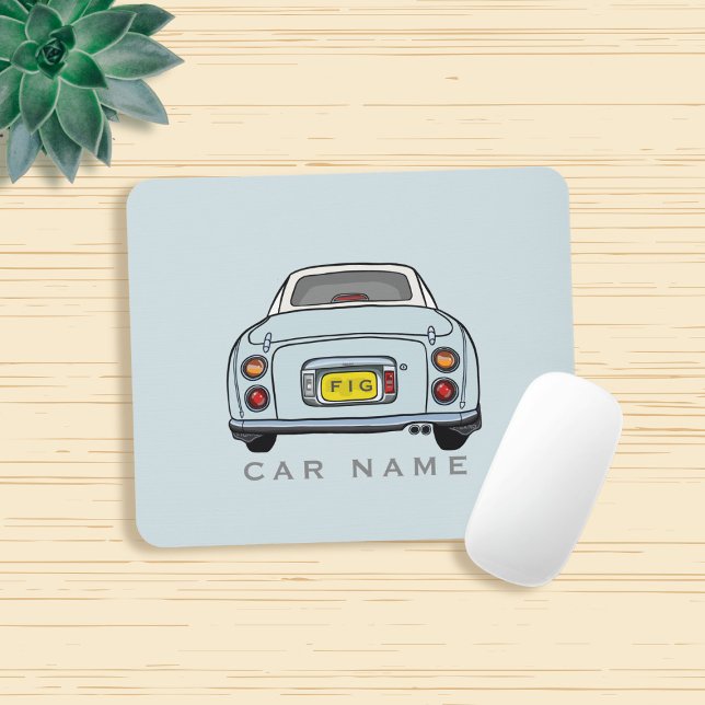 Alfombrilla De Ratón Figaración Pale Aqua Figaro Car Mouse Pad (Love pale aqua figaros and need a mouse mat? Add your name to this one!)