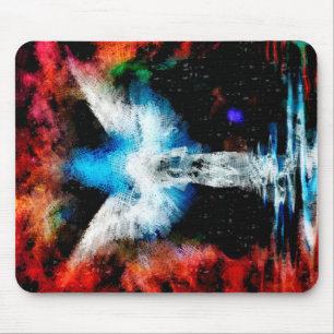 Alfombrilla De Ratón Figura abstracta y alas