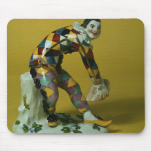 Alfombrilla De Ratón Figura de Meissen del Harlequin, c.1750