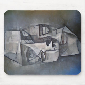 Alfombrilla De Ratón Figura de piedra abstracta