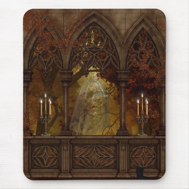 Alfombrilla De Ratón Figura mortal Mousepad de Halloween (Frente)