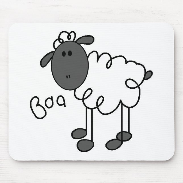 Alfombrilla De Ratón Figura Mousepad del palillo de las ovejas (Frente)