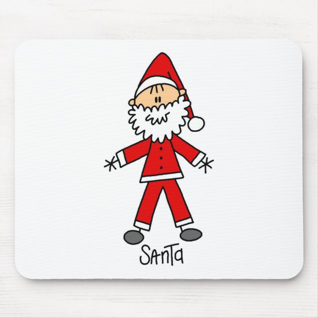 Alfombrilla De Ratón Figura Mousepad del palillo de Papá Noel (Frente)