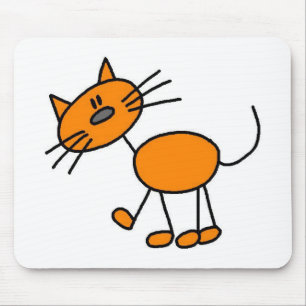 Alfombrilla De Ratón Figura Mousepad del palillo del gato