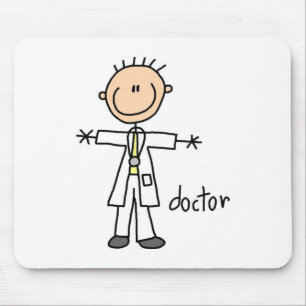 Alfombrilla De Ratón Figura Mousepad del palillo del médico
