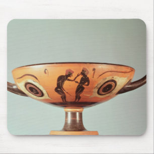 Alfombrilla De Ratón Figura negra kylix, c.580-525 A.C.