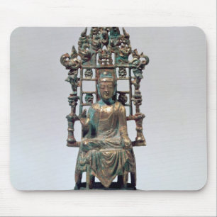 Alfombrilla De Ratón Figurilla de Buda en la meditación, Tang