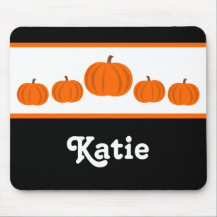 Alfombrilla De Ratón Fila de calabaza Halloween Mousepad