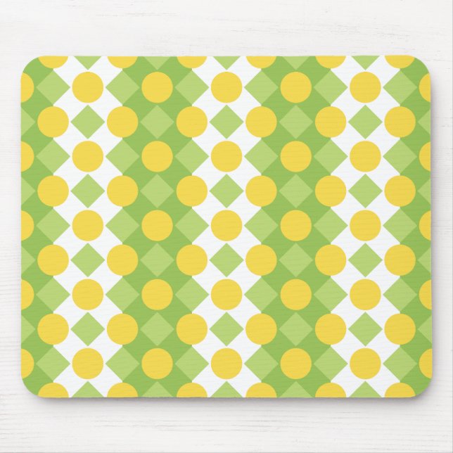 Alfombrilla De Ratón Filas alegres del patrón de formas (Frente)