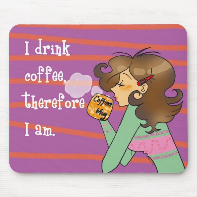 Alfombrilla De Ratón Filosofía del café (Frente)