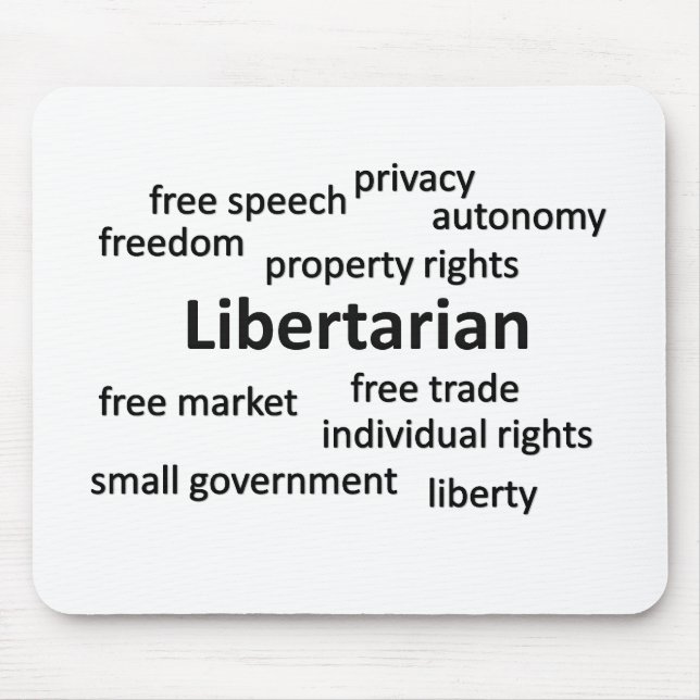 Alfombrilla De Ratón Filosofía y valores libertarios (Frente)