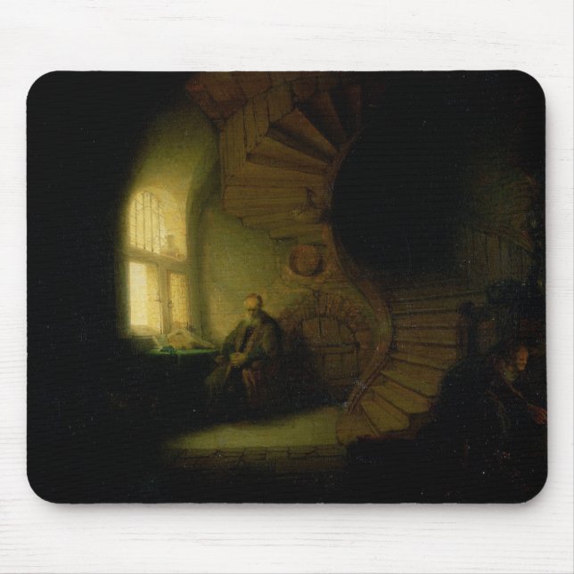 Alfombrilla De Ratón Filósofo en la meditación, 1632 (Frente)