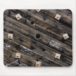 Alfombrilla De Ratón Fin de la piscina de cables industriales de madera
