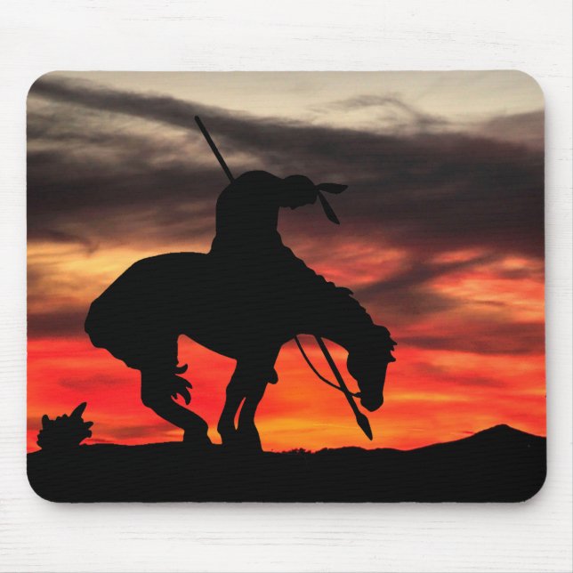 Alfombrilla De Ratón Fin de la silueta de senderos con almohadilla de r (Frente)