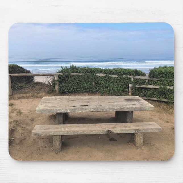 Alfombrilla De Ratón Fin de las carreteras, Lincoln City, Oregón (Frente)