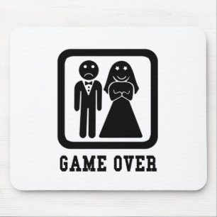 Alfombrilla De Ratón Fin del juego Regalo Fiesta de soltero Stag (bla