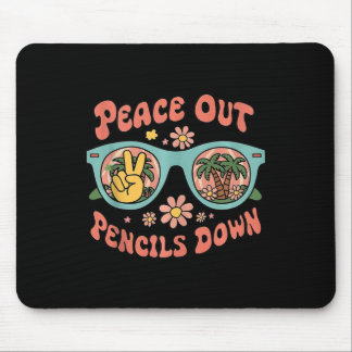 Alfombrilla De Ratón Fin Retro Del Año Escolar El Último Día T