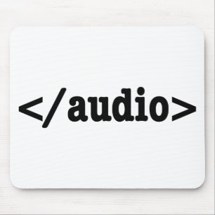 Alfombrilla De Ratón Finalizar código HTML5 de audio