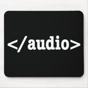 Alfombrilla De Ratón Finalizar código HTML5 de audio