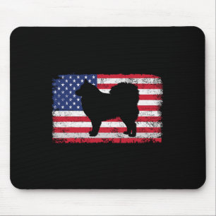Alfombrilla De Ratón Finlandés Lapphund Dog 4 De Julio América Patrióti