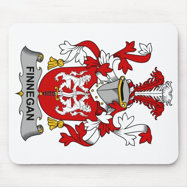 Alfombrilla De Ratón Finnegan Family Crest (Frente)
