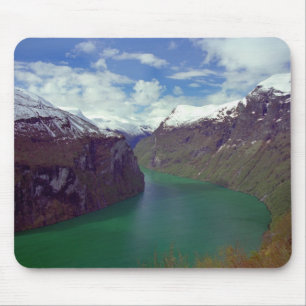 Alfombrilla De Ratón Fiordo Mousepad de Geiranger que sorprende