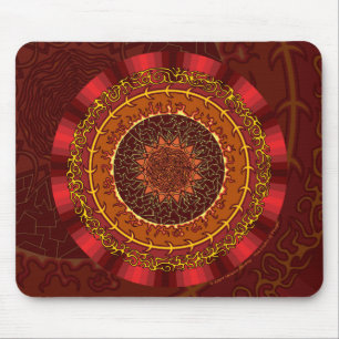 Alfombrilla De Ratón Fire Mandala Mousepad
