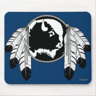 Alfombrilla De Ratón First Nations Wildlife Gifts Nativo Art Mousepad
