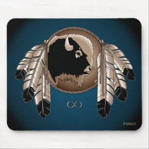 Alfombrilla De Ratón First Nations Wildlife Gifts Nativo Art Mousepad