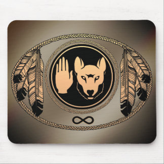 Alfombrilla De Ratón First Nations Wolf Gifts Nativo Art Mousepad