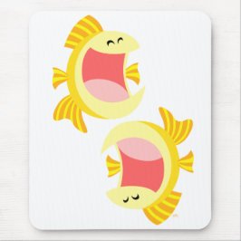 Alfombrilla De Ratón Fish Mousepad, dos Personalizados Cute