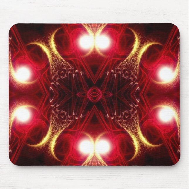 Alfombrilla De Ratón Fishtails Fractal Art Mousepad (Frente)