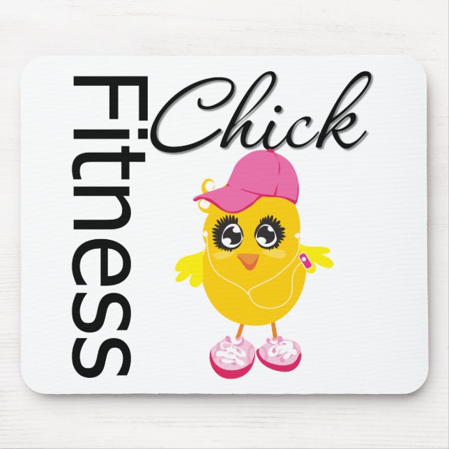 Alfombrilla De Ratón Fitness Chick (Frente)