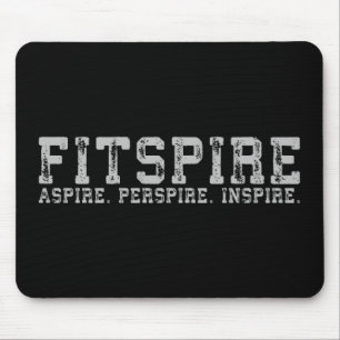 Alfombrilla De Ratón Fitspire - Aspire, Perspire, Inspire - Workout