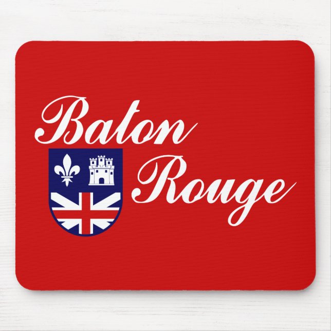 Alfombrilla De Ratón Flag of Baton Rouge, Louisiana Mouse Pad (Frente)
