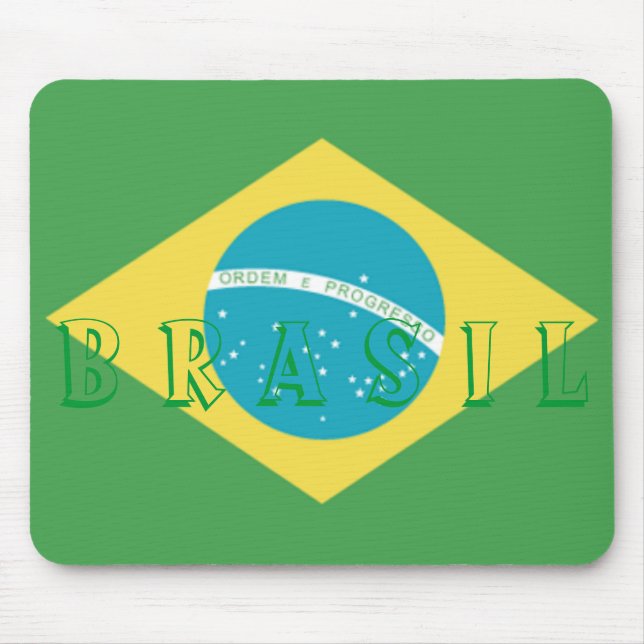 Alfombrilla De Ratón Flag of Brazil Mouse Pad (Frente)