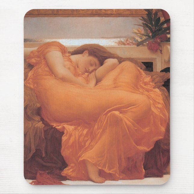Alfombrilla De Ratón Flamear junio de Frederick Leighton (Frente)