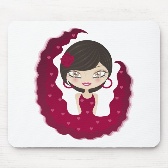 Alfombrilla De Ratón flamenco (Frente)